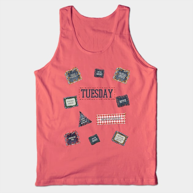 Patch Tuesday Funny Cybersecurity Fancy Dress Tank Top by NerdShizzle